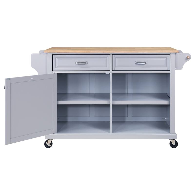 Kitchen Island Cart/Utility Storage Trolley with Storage Drawers