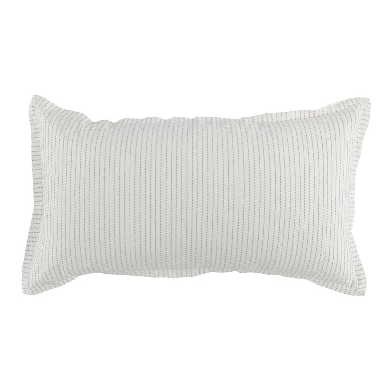 Villa by Classic Home Karina 100% Cotton White Sham - King - Ivory