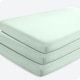 preview thumbnail 46 of 58, Bare Home Solid Ultra-Soft Crib Fitted Sheet Crib - 3 Pack - Spring Mint