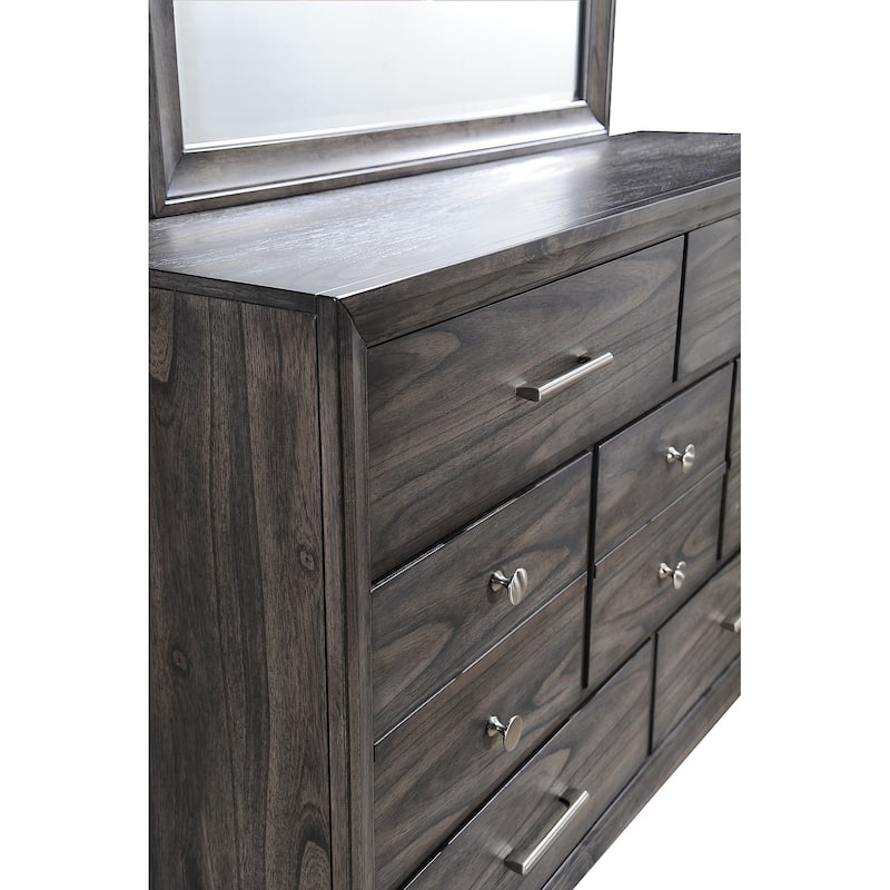 Ayla Gray Fabric Storage Platform Bed
