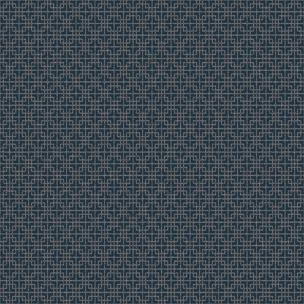 Galerie Wallcoverings TexStyle Collection Greek Key Non-woven Metallic Wallpaper Roll