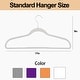 preview thumbnail 28 of 38, Clothes Hangers Plastic Coat Hangers Non-Slip Space-Saving Swivel Hook
