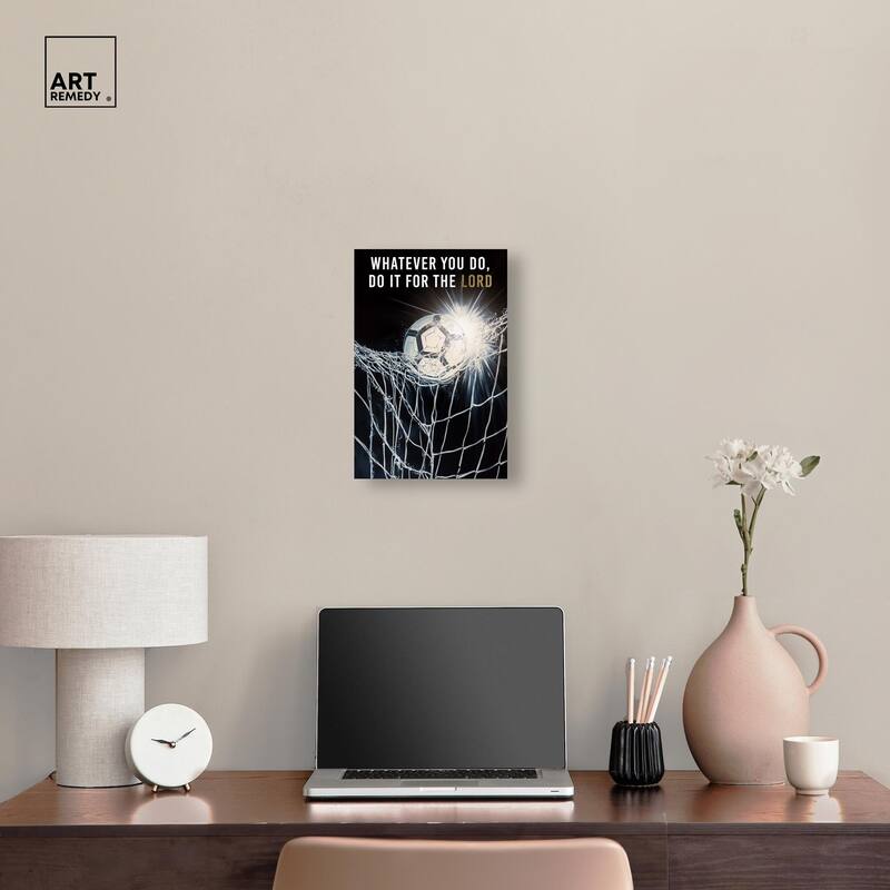 Do it for the Lord Soccer Canvas by Art Remedy, Gallery Wrapped