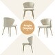 preview thumbnail 34 of 88, Barbara Contemporary Upholstered Side Chair with Small Base Set of 2 by HULALA HOME