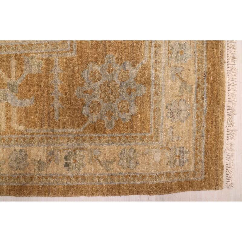 ECARPETGALLERY Hand-knotted Jamshidpour Light Brown Wool Rug - 9'0 x 12'0