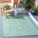preview thumbnail 15 of 180, SAFAVIEH Courtyard Aquata Indoor/ Outdoor Waterproof Patio Backyard Rug 4' Square - Green/Ivory