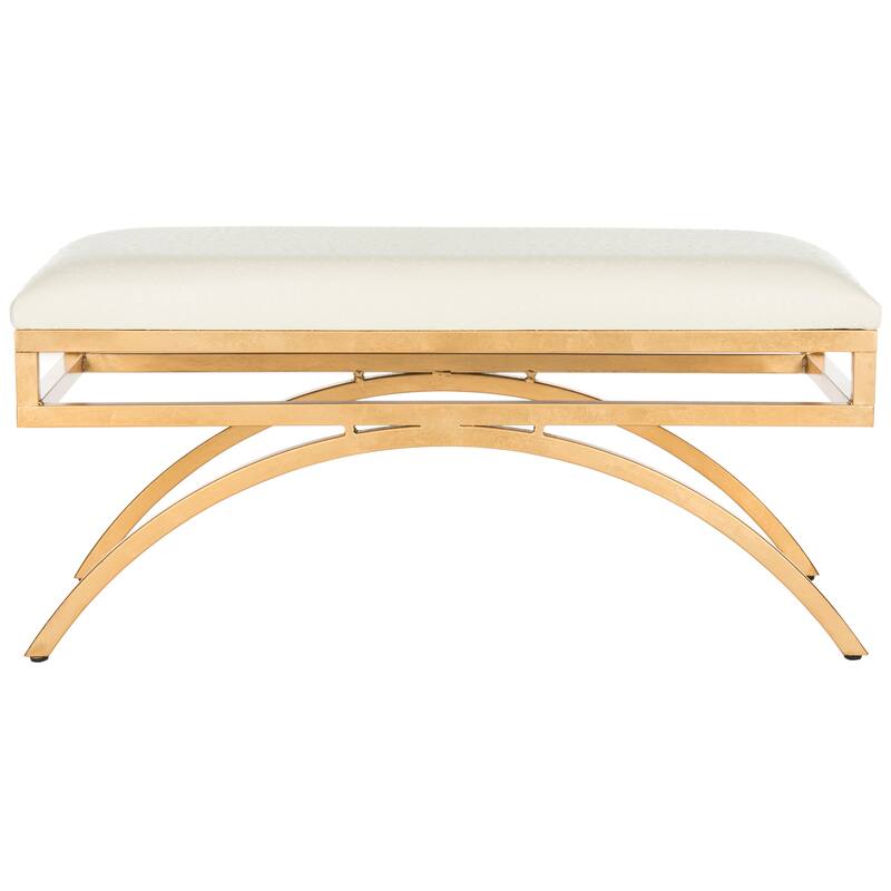 SAFAVIEH Belinda Modern Glam Arc Bench - 38" x 18" x 18.3" - 38Wx18Dx18H