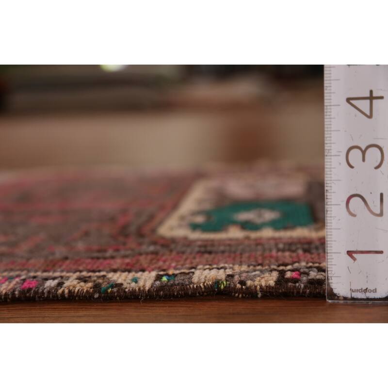 Hand Knotted Oriental 100% Wool Carpet Transitional Tribal Pink Anatolian Area Rug - 2' 6'' X 1' 8''