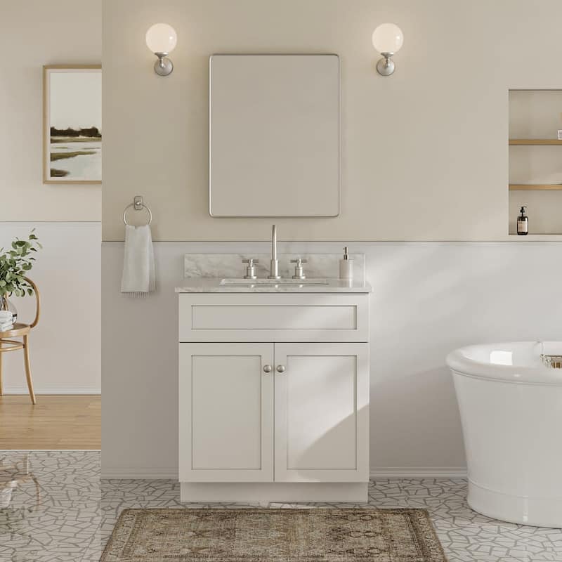 Ariel F031SCW2RVO Hamlet 31" Free Standing Single Basin Vanity Set