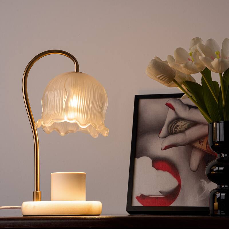 Marble Candle Warmer Lamp with Timer Table lamp