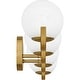 preview thumbnail 4 of 6, Spherical 4-Light Aged Brass Bath Light