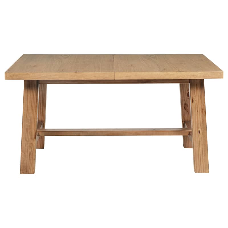 Middleton 76-inch Extension Leaf Dining Table Natural Brown - 76" x 40" x 30"