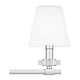 preview thumbnail 4 of 3, Kelsey Glen 3-Light Polished Nickel Vanity Light - Polished Nickel