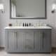 Option Dark Gray / White Quartz Top / Brushed Gold