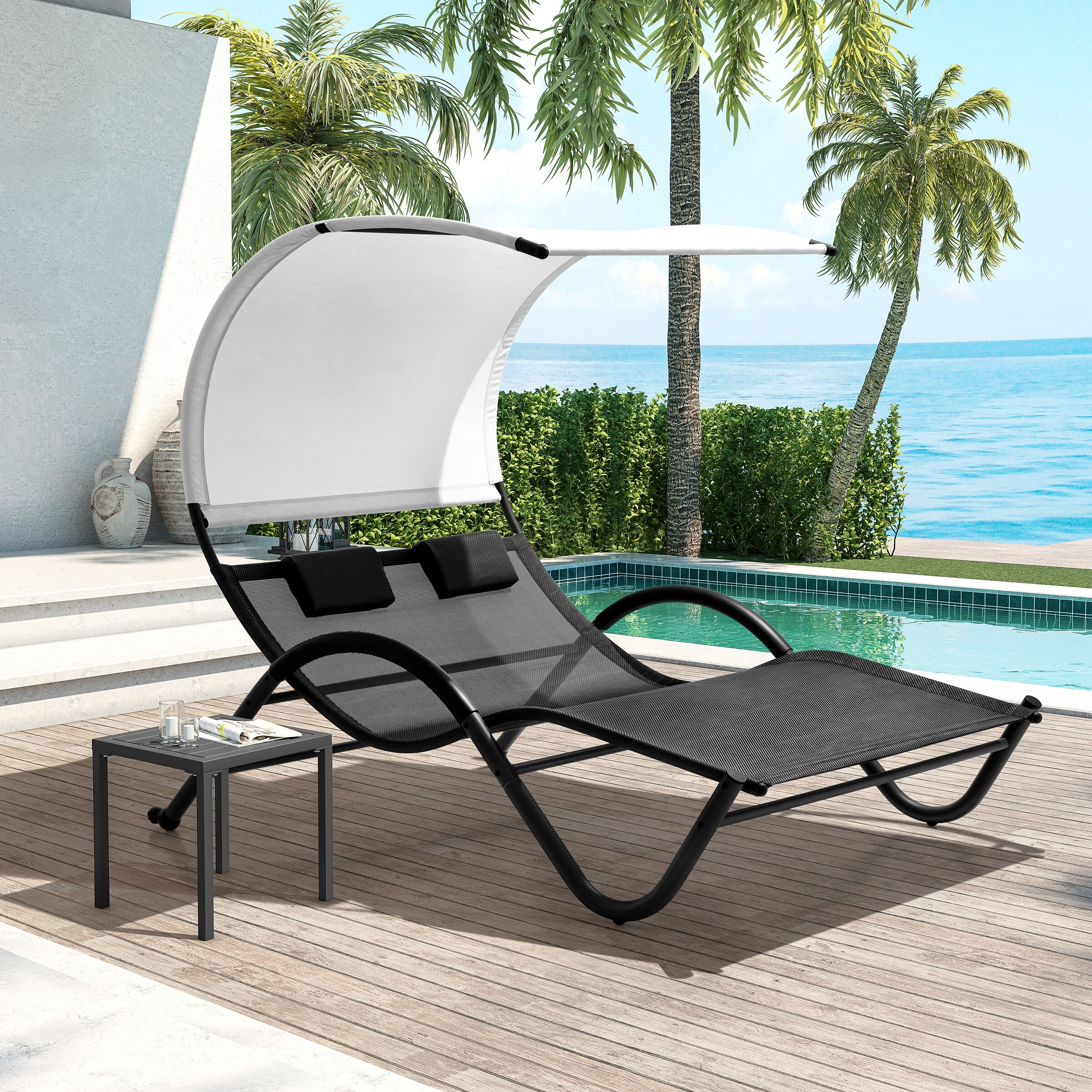 Sunlounger Outdoor Chaise Lounges Bed Bath Beyond