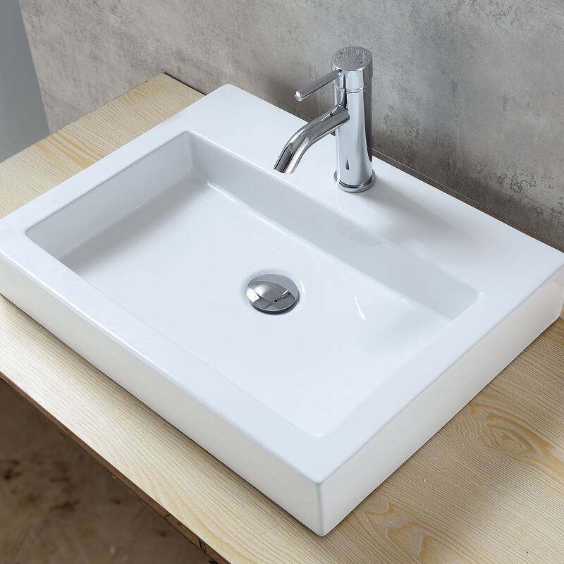 Luxier DS01-T Bathroom Sink Push Pop-Up Drain Stopper with No Overflow