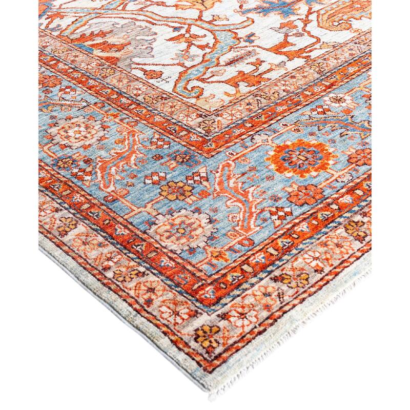 Serapi One-of-a-Kind Hand-Knotted Area Rug - Ivory - 8' 9" x 12' 2"