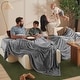 preview thumbnail 99 of 109, Bare Home Microplush Fleece Blanket - Ultra-Soft - Cozy Fuzzy Warm Giant - Grey