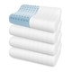 preview thumbnail 7 of 7, Bodipedic Classics Gel-Infused Contour Memory Foam Bed Pillow - White