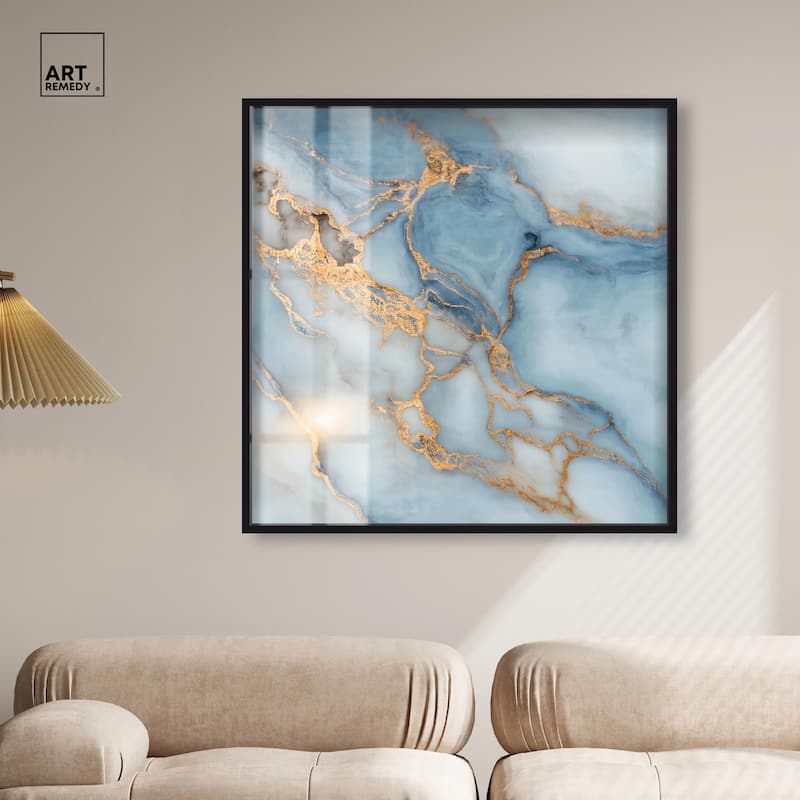 Azure Veins Shadowbox by Art Remedy
