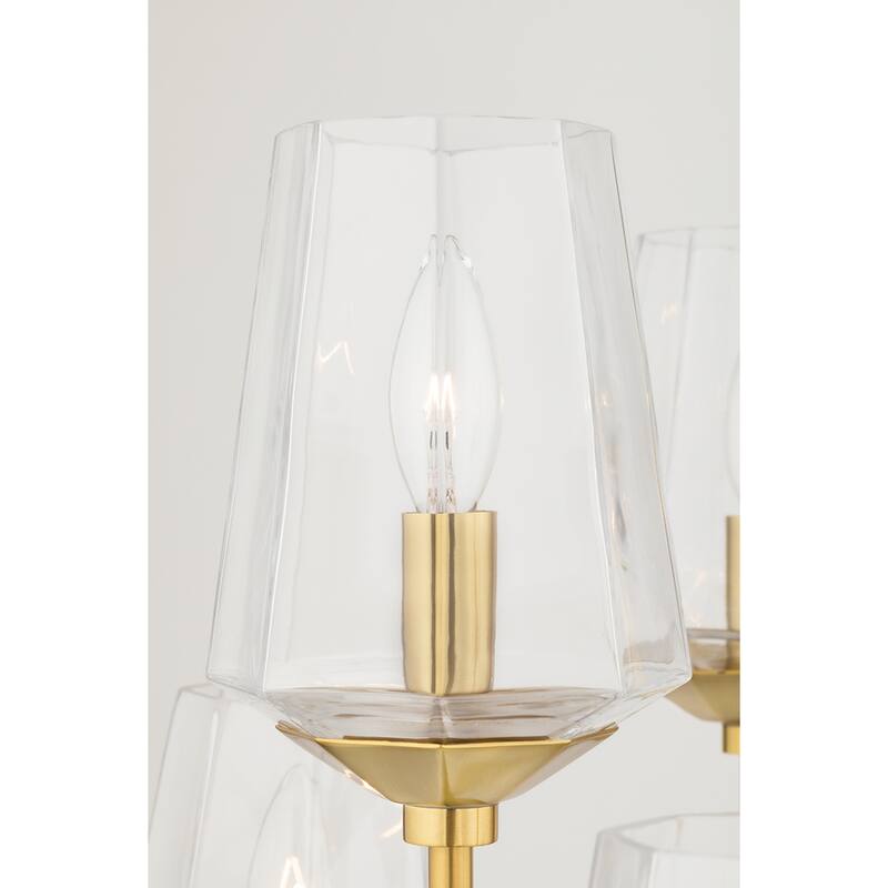 Mitzi by Hudson Valley Kayla 8-Light Chandelier with Clear Glass