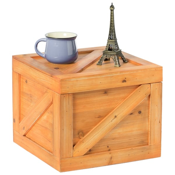 Square Decorative Wooden Chest Trunk Overstock 32028778