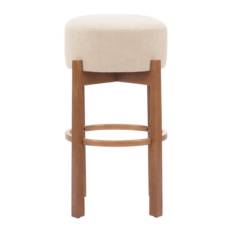 Nade Barstool Beige & Walnut