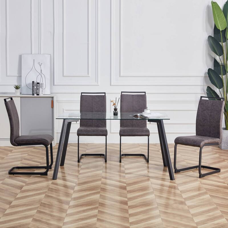 Modern Dining Chairs PU Faux Leather set of 4