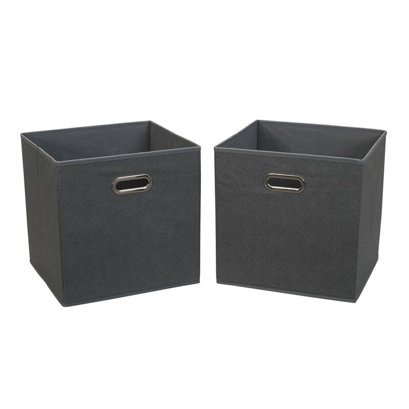 Household Essentials Fabric Storage Bins, Set of 2