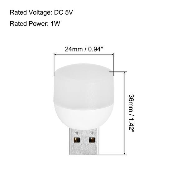 4Pcs USB Night Light 1W Portable Plugin Mini LED Lamp Bulb On Sale Bed Bath & Beyond 36277756