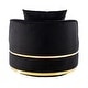 preview thumbnail 11 of 62, 360 Degree Swivel Accent Chair Velvet Modern Upholstered Barrel Chair Over-Sized Soft Chair with Seat Cushion