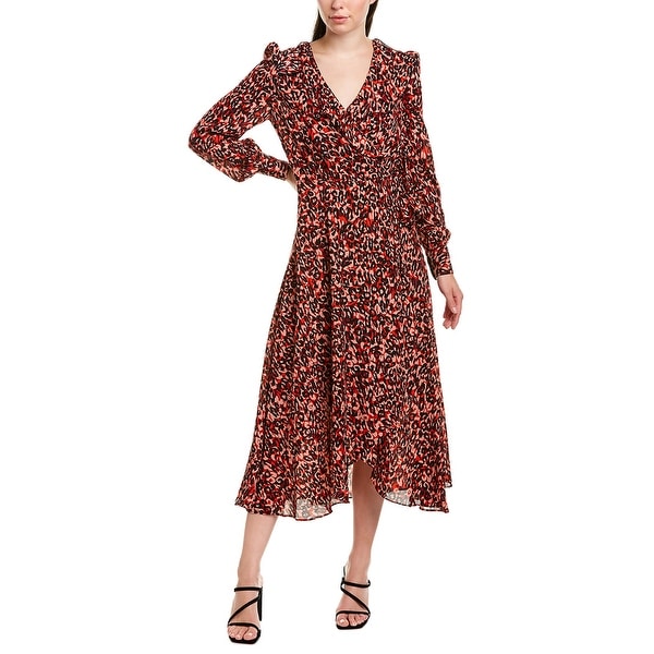 karen millen colour pop wrap dress