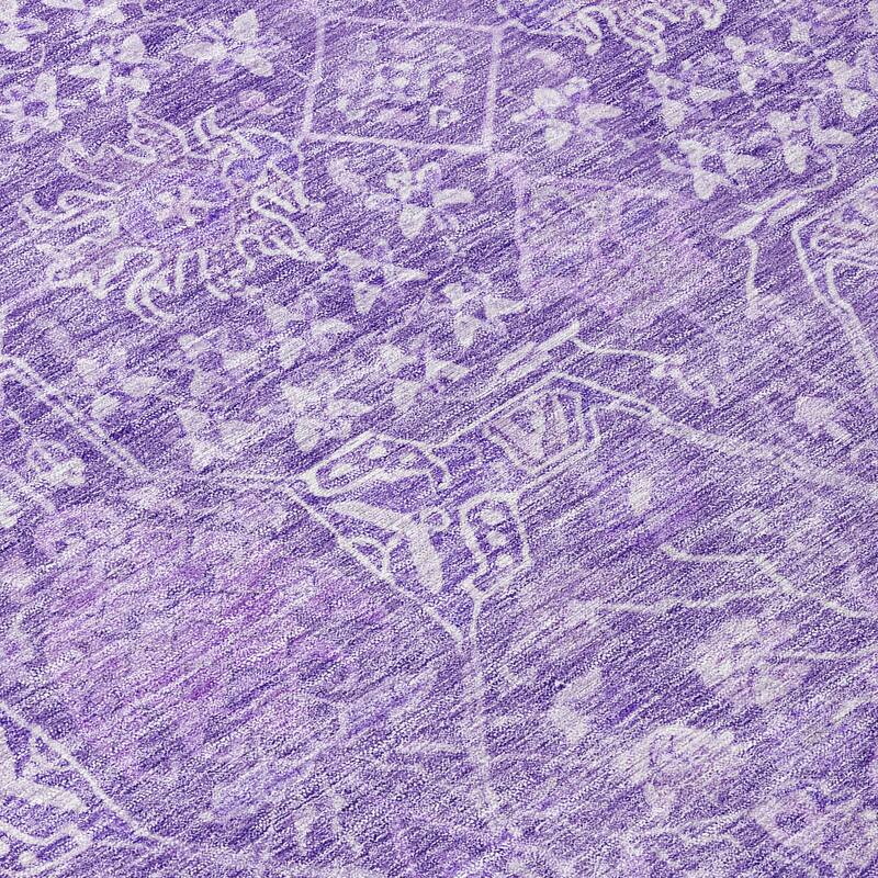 Machine Washable Indoor/ Outdoor Vintage Boho Chantille Rug