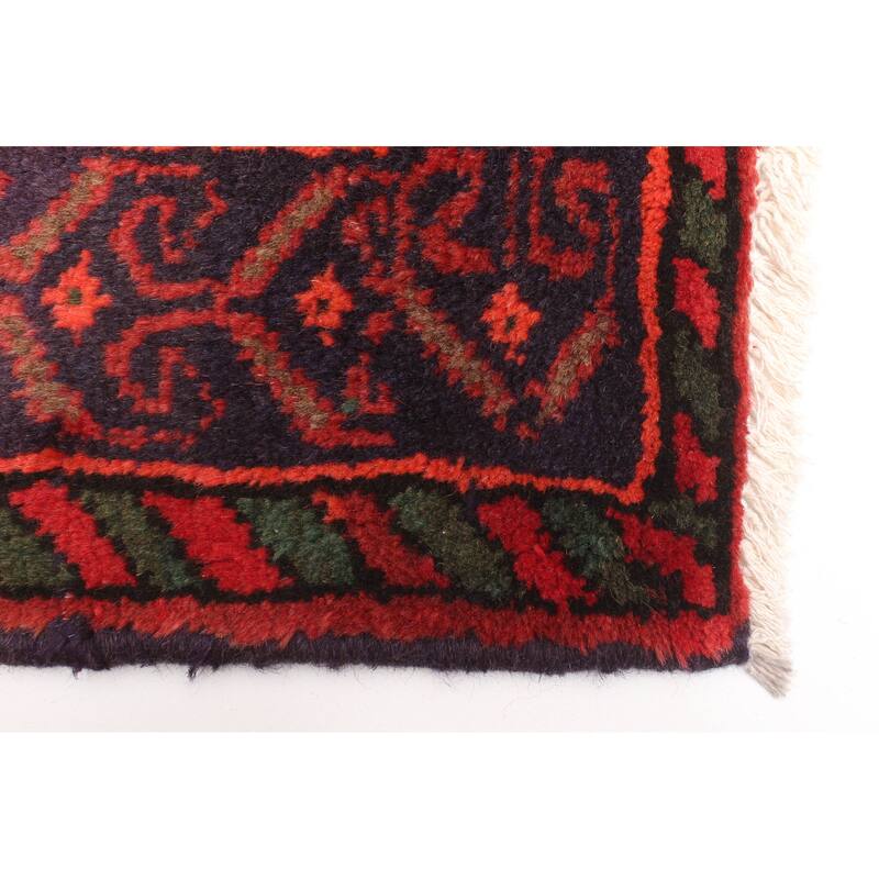 ECARPETGALLERY Hand-knotted Andelz Red Wool Rug - 3'11 x 6'9