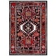 preview thumbnail 4 of 11, SAFAVIEH Vintage Hamadan Reike Rug 4' x 6' - Red/Black - Rectangle