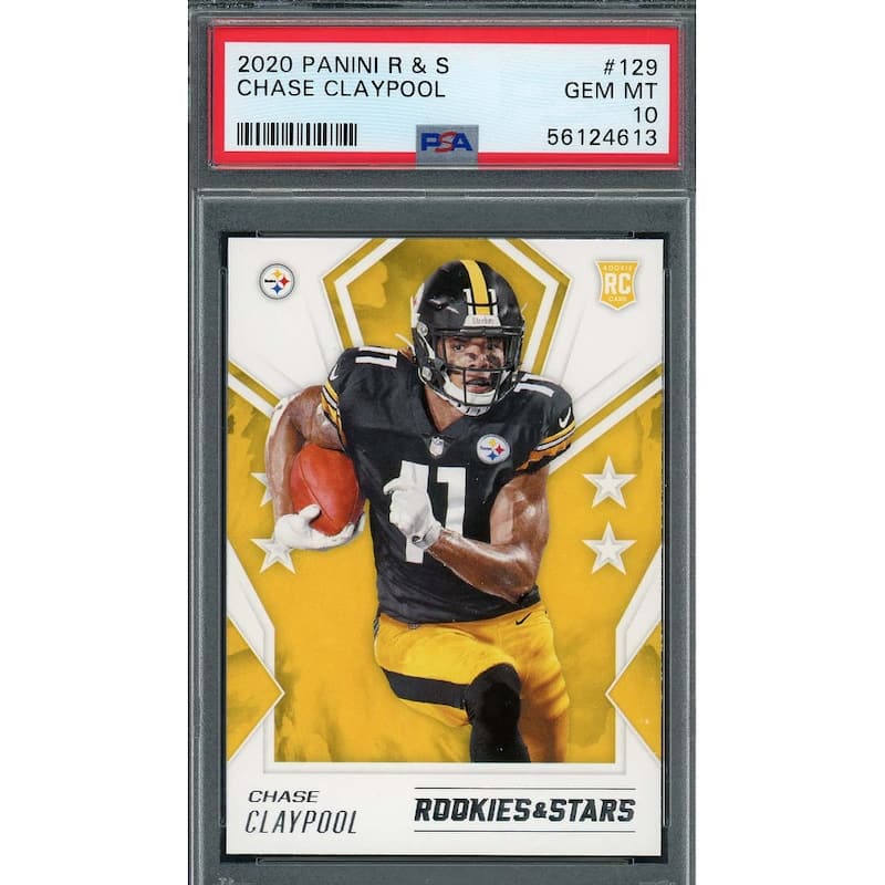 Chase Claypool 2020 Panini Rookies & Stars Rookie Card RC #129 Graded PSA 10 - 8'6" x 11'6"