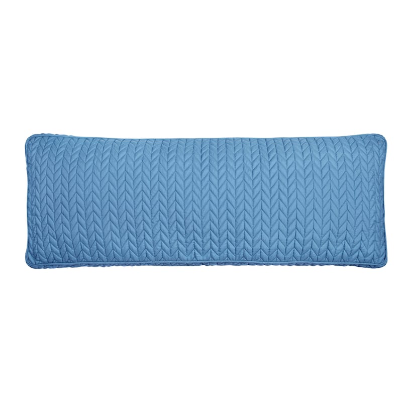 Cayman Quilted Bolster Decorative Throw Pillow