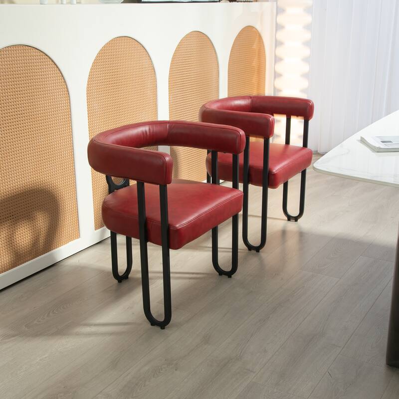 Contemporary Designed Upholstered Accent Chair set of 2