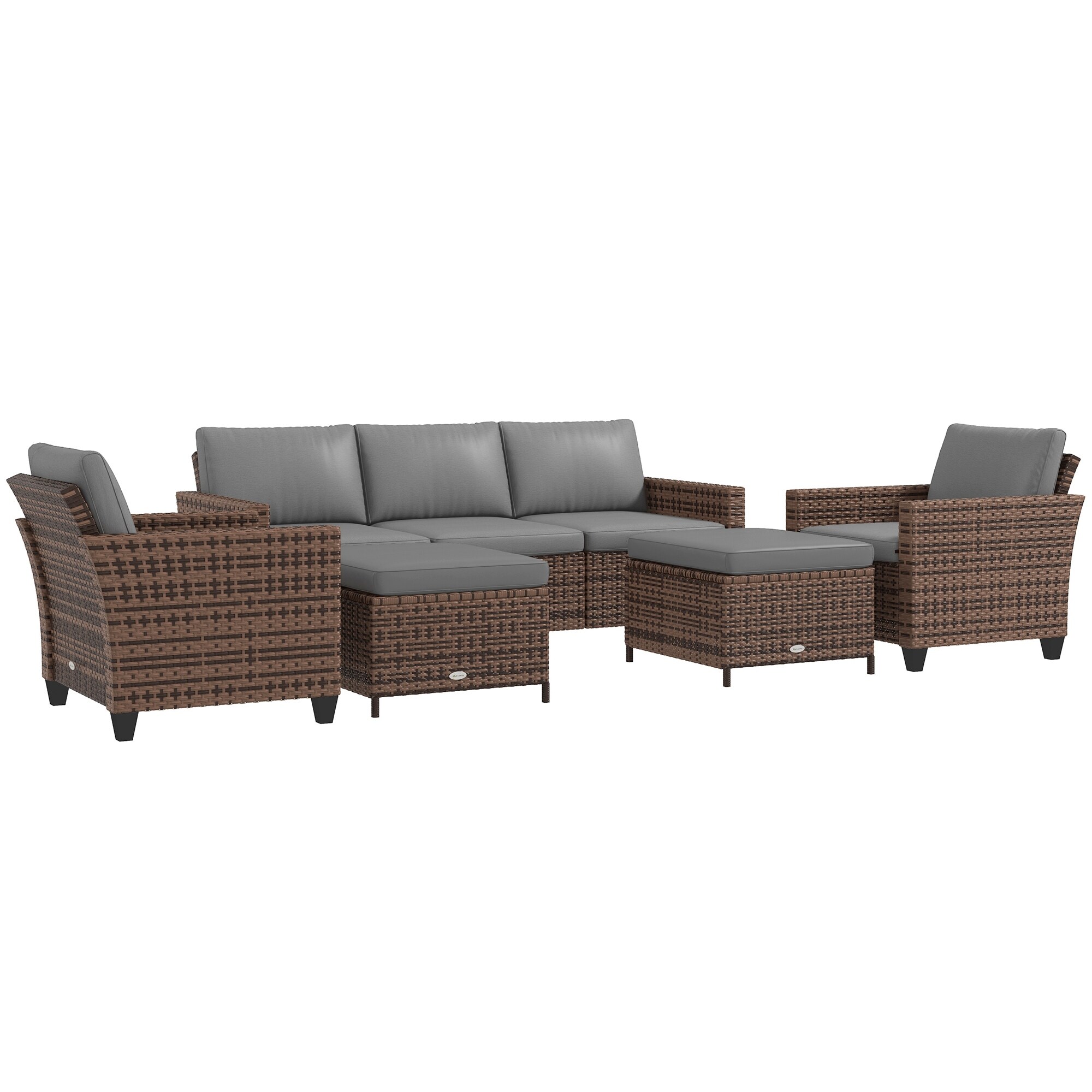 Outsunny discount 5pc rattan