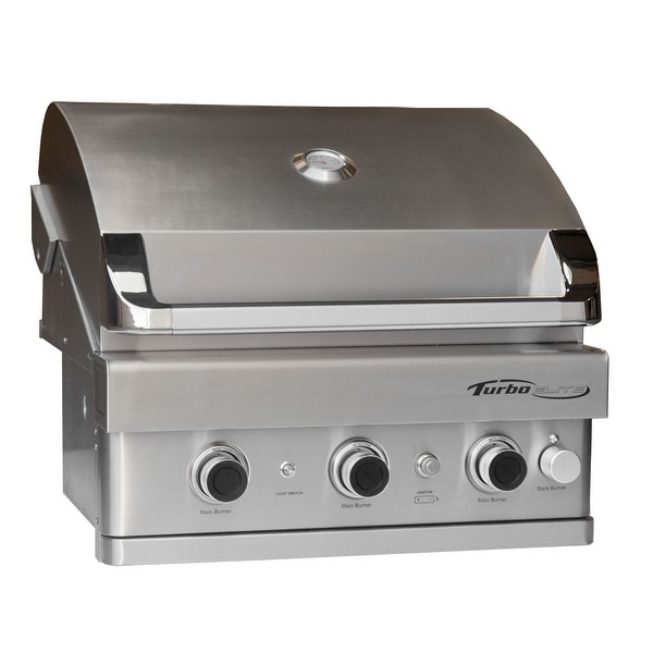 Barbeques Galore Turbo Elite 3 Burner Built In Gas Grill Free Barbeques Galore Turbo Elite 3 Burner Built In Gas Grill