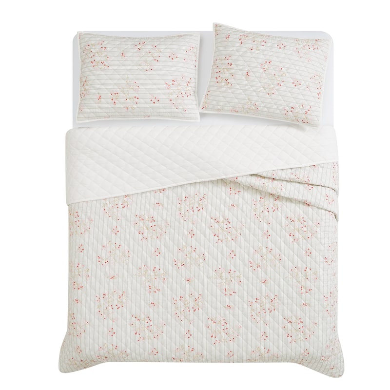 Cottage Classics Emma Floral Quilt Set