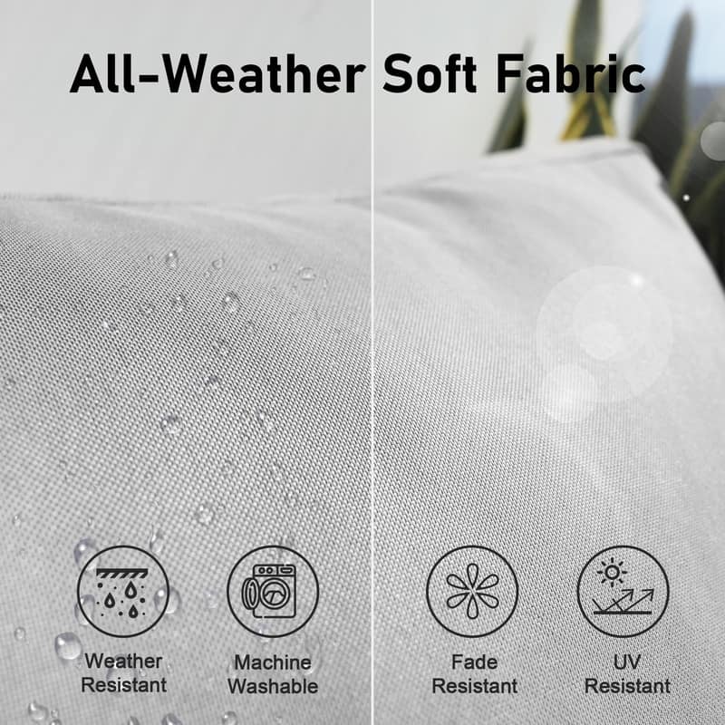 Outdoor Sectional Conversation Set PE Wicker with Double Chaise Lounge, 60,000 BTU Fire Pit Table