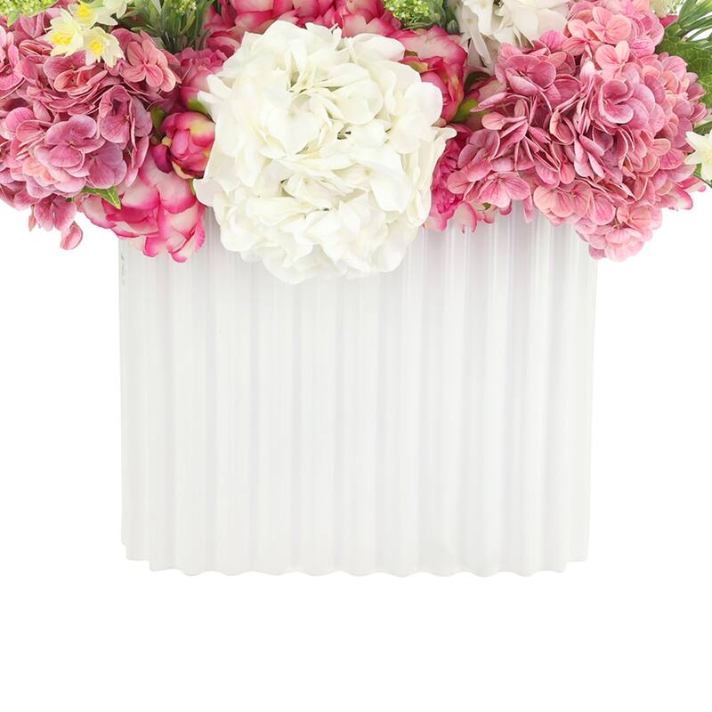 Centerpiece with Peonies, Hydrangeas and Wild Heather - 19
