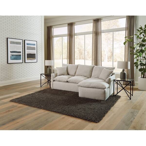 Rusk 2Piece Fabric Sofa Chaise, Natural Bed Bath & Beyond 38256236