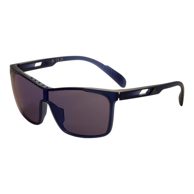 Adidas Unisex 99mm Matte Blue Sunglasses SP0019-91V-00