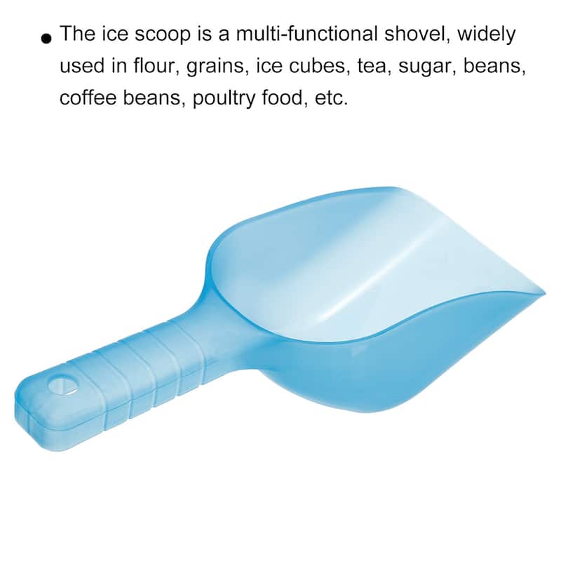 Ice Scoop Plastic 5.9x3.3x2.4" Flour Cereal Sugar Shovel Blue