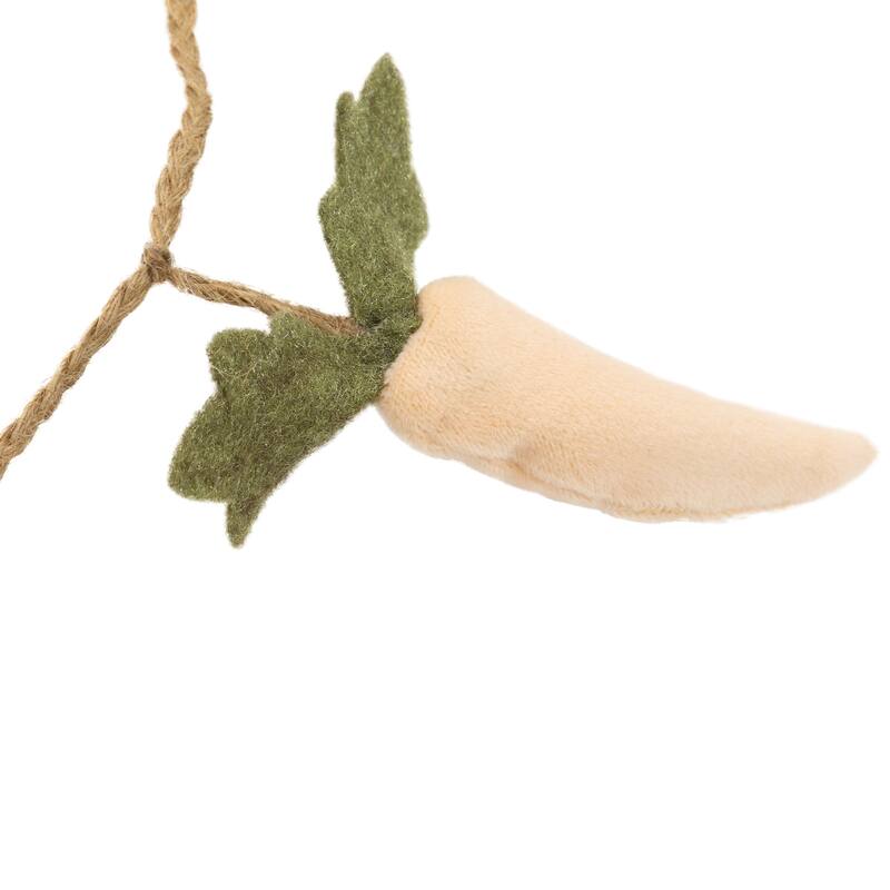 Carrots and Bunnies Plush Easter Garland - 4'