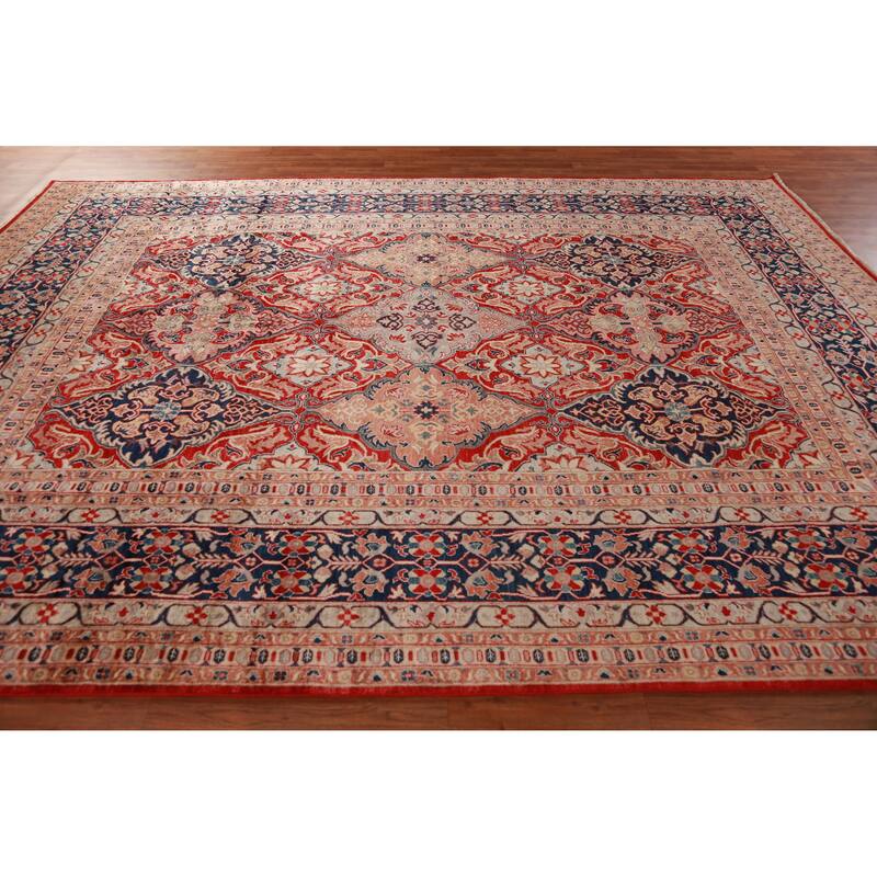 Vegetable Dye Ziegler Rug Handmade Traditional Wool Carpet - 9'0"x 12'2"