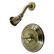preview thumbnail 5 of 11, Kingston Brass Restoration Single-Handle Pressure Balanced Shower Faucet Antique Brass
