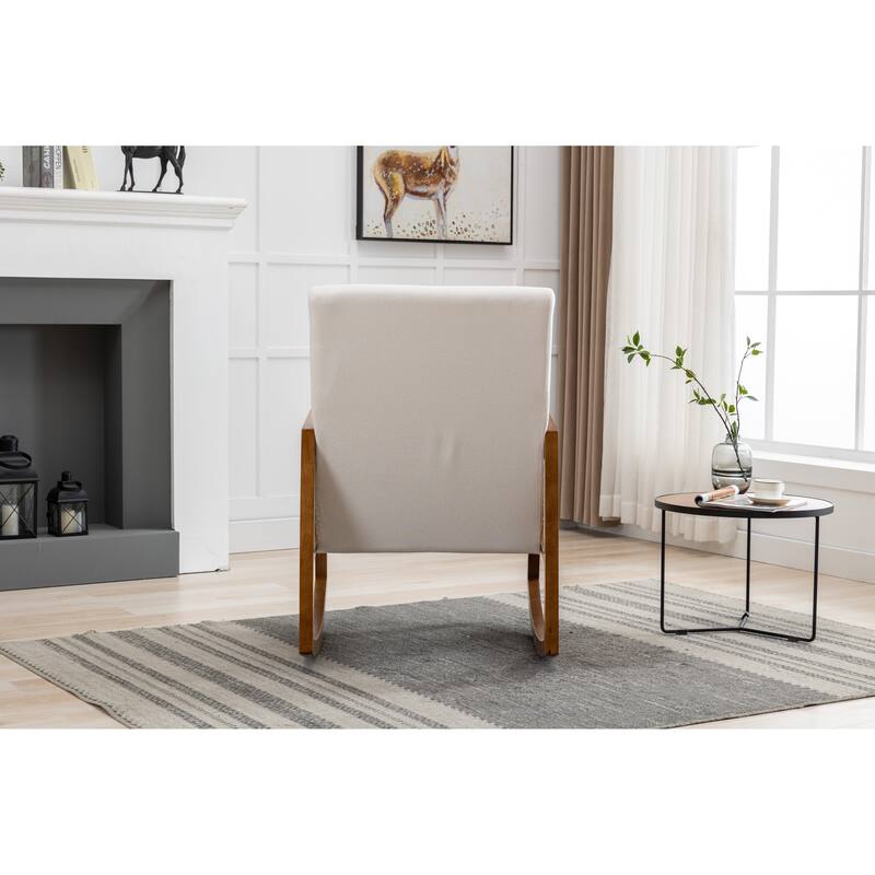 Midcentury Chaise Lounges Polyester Fabric High Back Arm Chairs